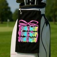 Preppy Teacher Coquette Bow Teacher Summer Last Day Golf Towel thumb 2