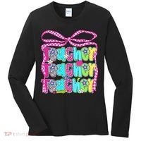 Preppy Teacher Coquette Bow Teacher Summer Last Day Women's Long Sleeve Shirt thumb 0