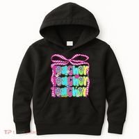 Preppy Teacher Coquette Bow Teacher Summer Last Day Kids Hoodie thumb 0