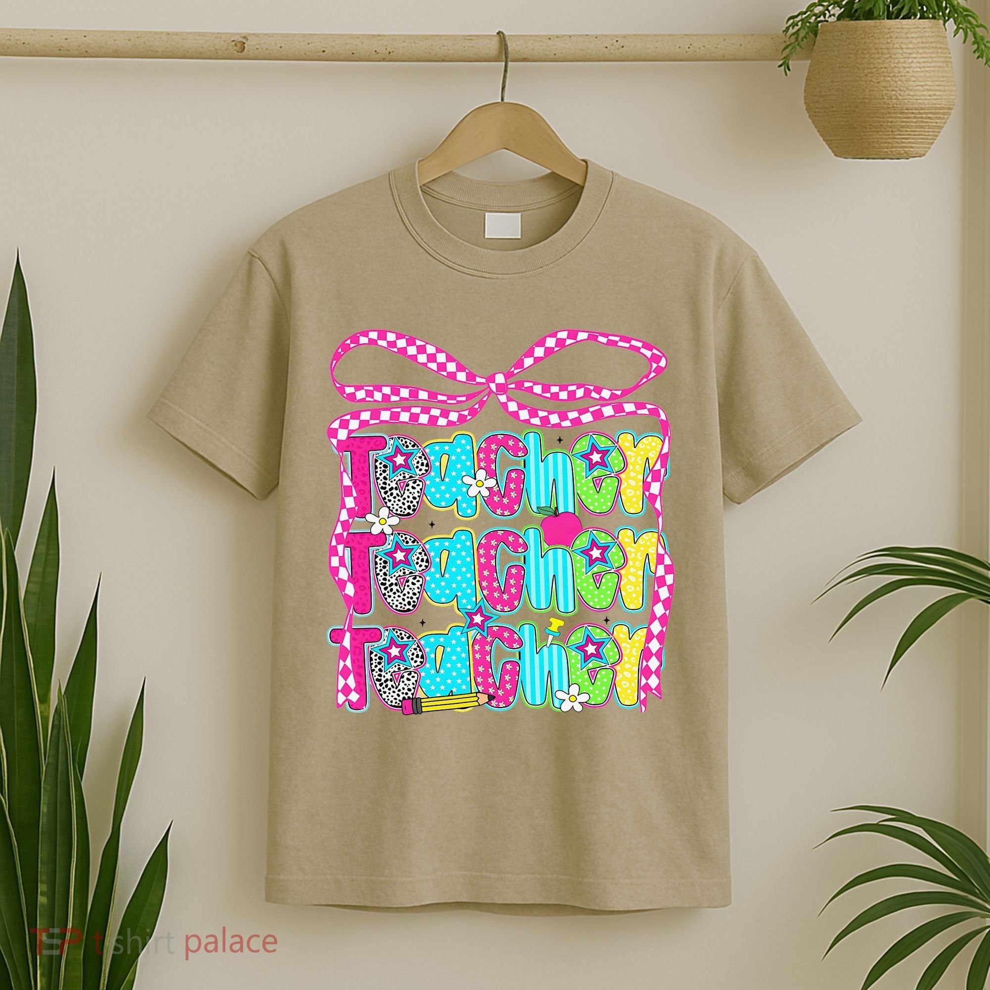 Preppy Teacher Coquette Bow Teacher Summer Last Day T-Shirt