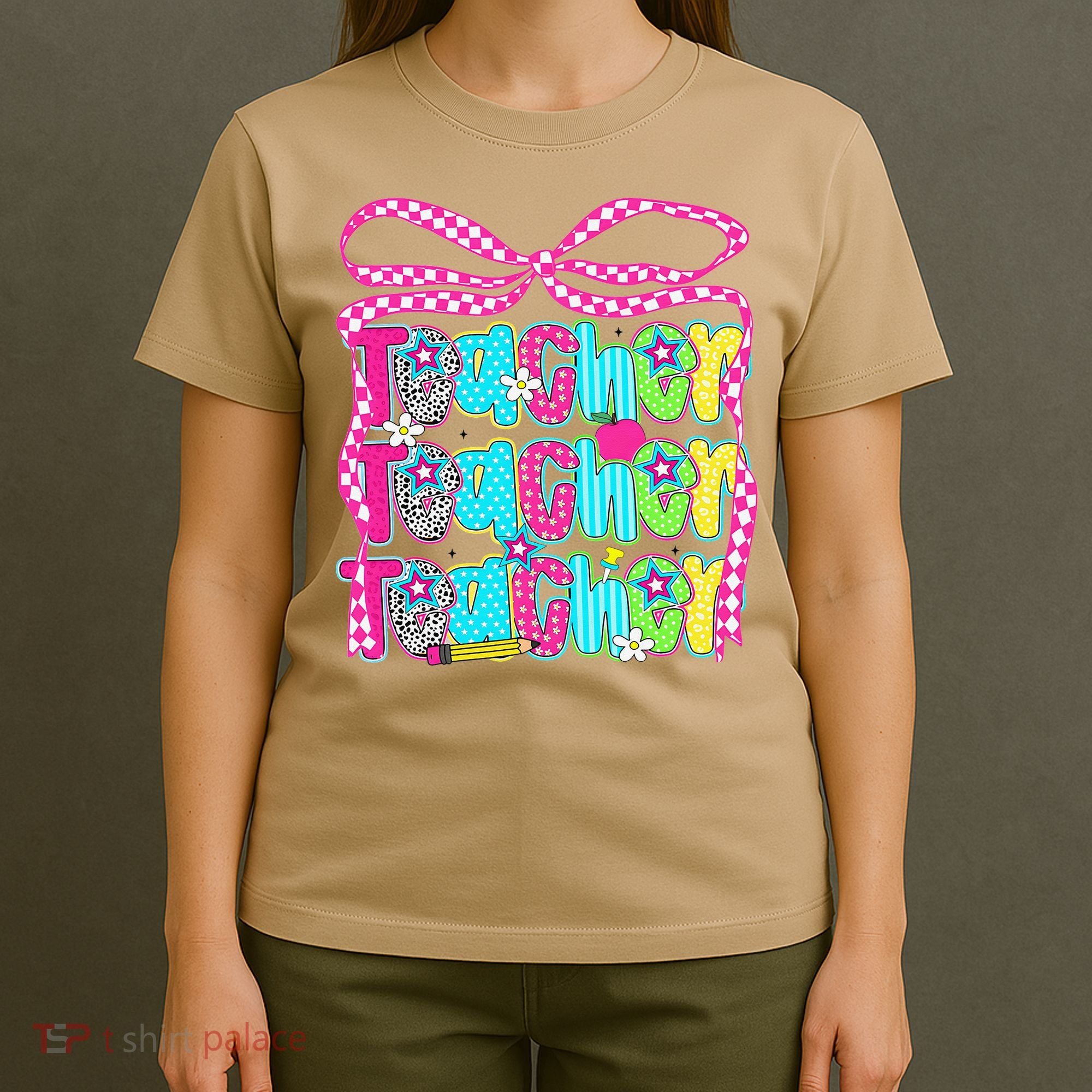 Preppy Teacher Coquette Bow Teacher Summer Last Day T-Shirt