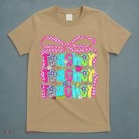 Preppy Teacher Coquette Bow Teacher Summer Last Day T-Shirt thumb 5