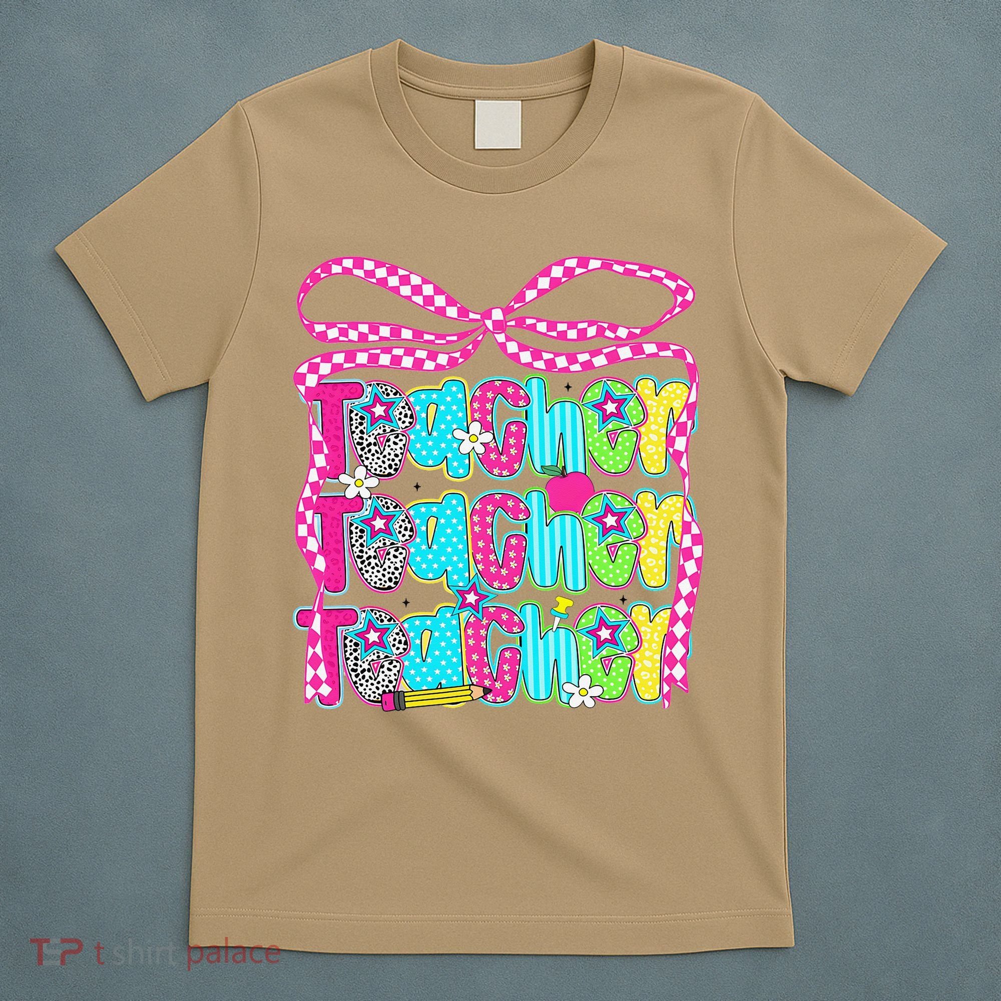 Preppy Teacher Coquette Bow Teacher Summer Last Day T-Shirt