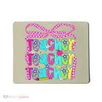 Preppy Teacher Coquette Bow Teacher Summer Last Day Mousepad thumb 0