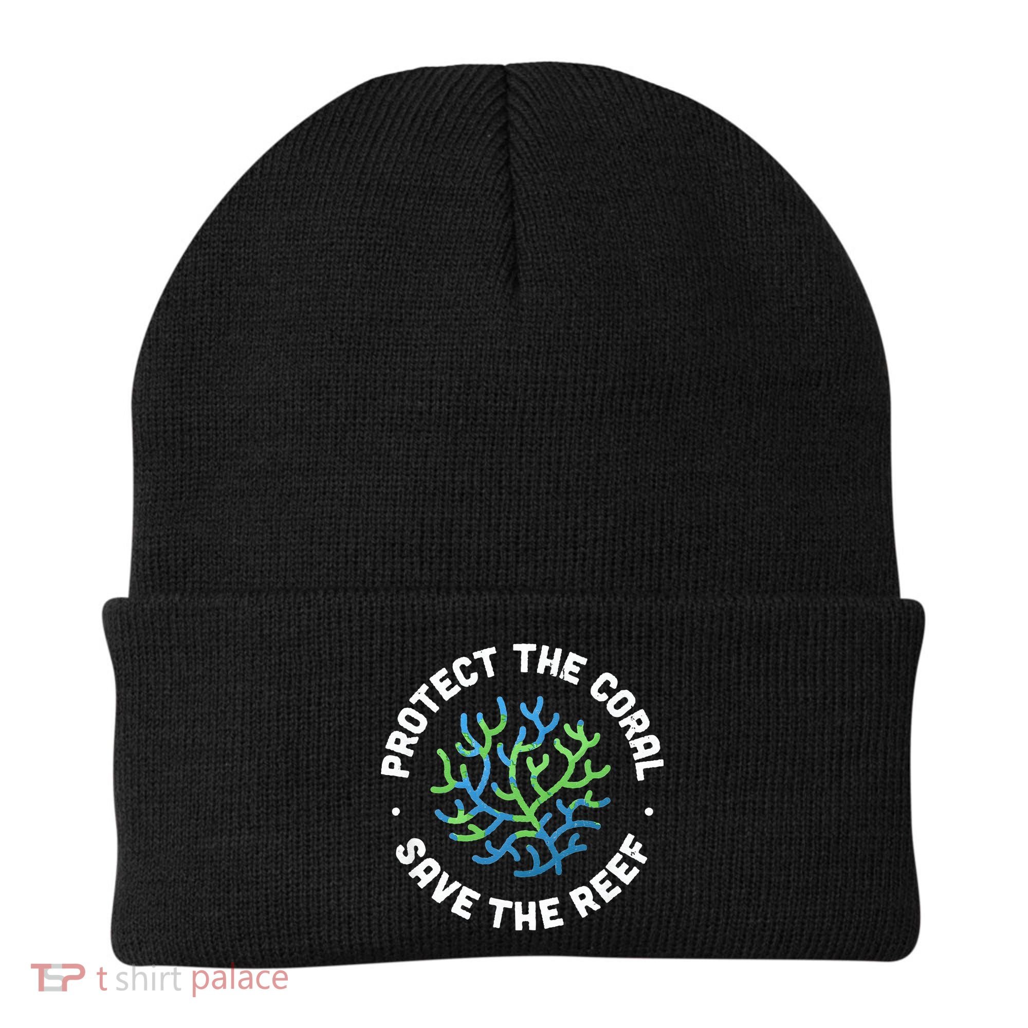 Protect The Coral Save The Reef Ocean Conservation Lover Beanie