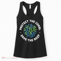 Protect The Coral Save The Reef Ocean Conservation Lover Women's Tank Top thumb 0