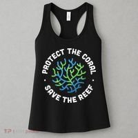 Protect The Coral Save The Reef Ocean Conservation Lover Women's Tank Top thumb 3