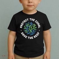 Protect The Coral Save The Reef Ocean Conservation Lover Toddler T-Shirt thumb 2