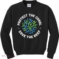 Protect The Coral Save The Reef Ocean Conservation Lover Kids Sweatshirt thumb 0