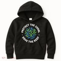 Protect The Coral Save The Reef Ocean Conservation Lover Kids Hoodie thumb 0