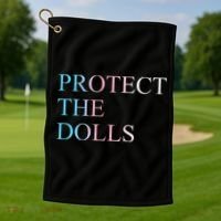 Protect The Dolls 5 Gift Golf Towel thumb 1