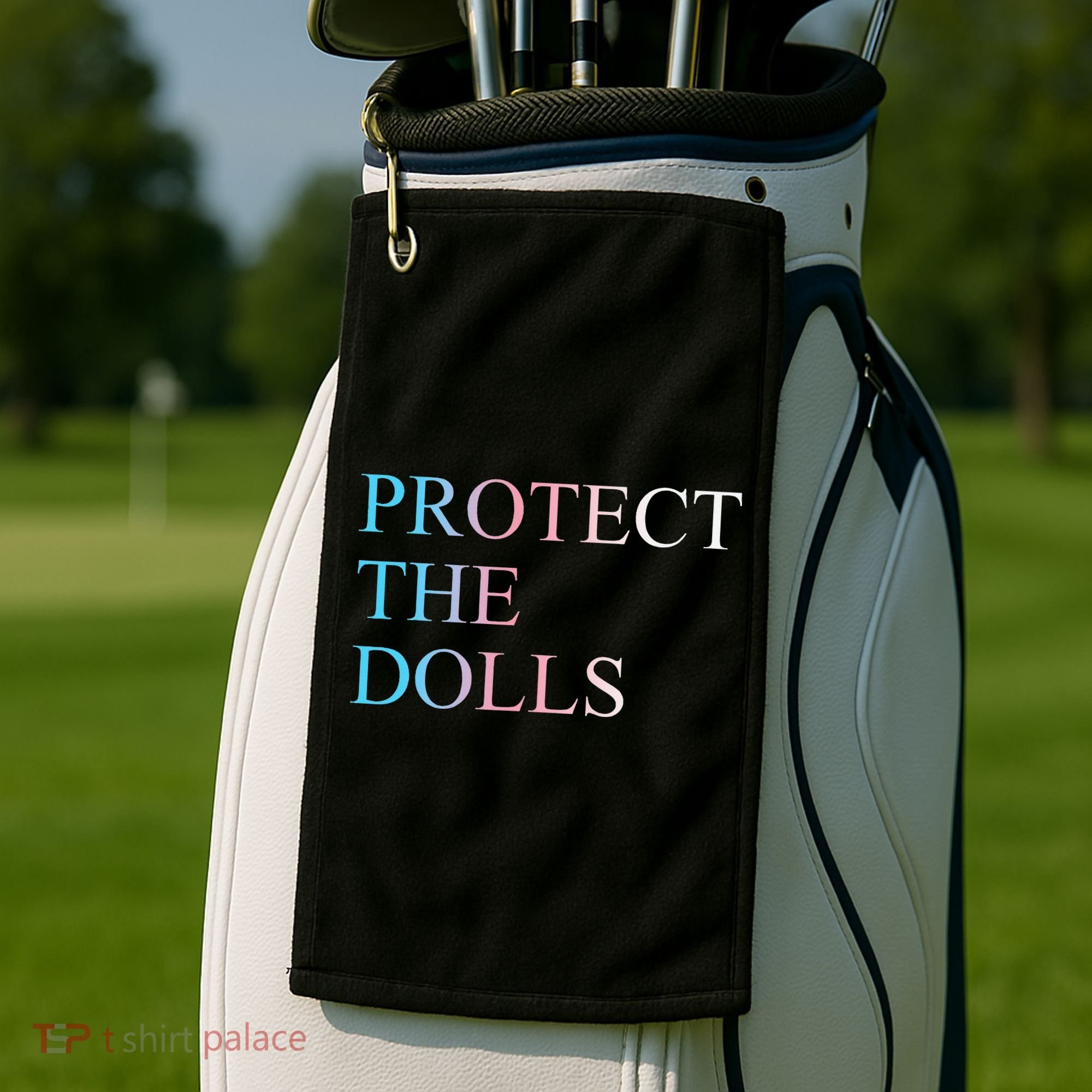 Protect The Dolls 5 Gift Golf Towel