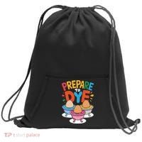 Prepare To Dye Funny Easter Sunday Egg Hunting Sweatshirt Cinch Pack Bag thumb 0