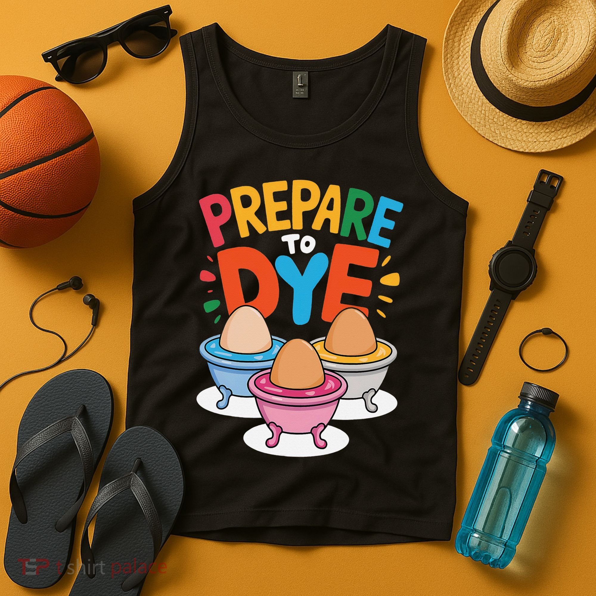 Prepare To Dye Funny Easter Sunday Egg Hunting Tank Top