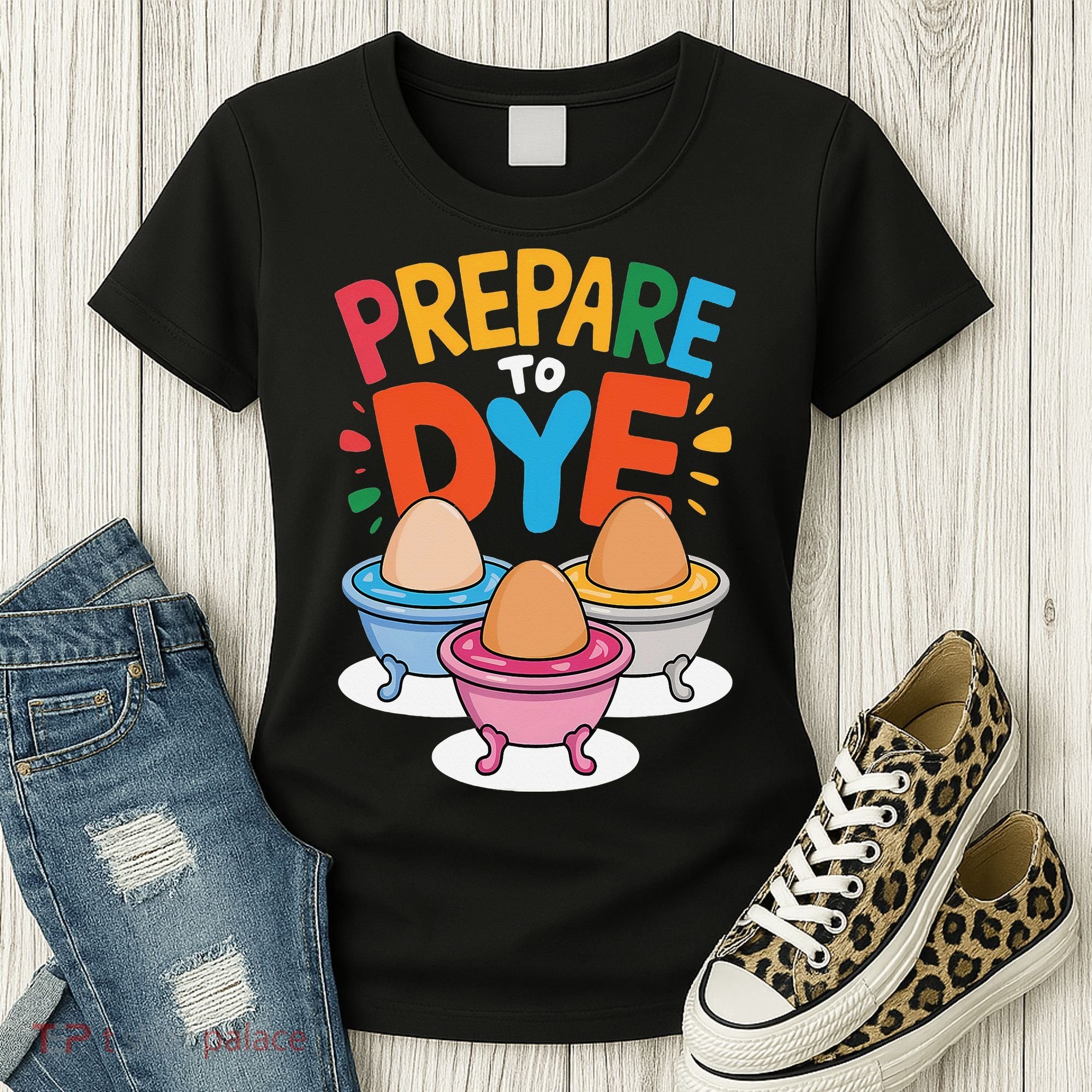 Prepare To Dye Funny Easter Sunday Egg Hunting Women's T-Shirt