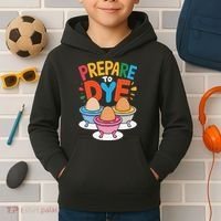 Prepare To Dye Funny Easter Sunday Egg Hunting Kids Hoodie thumb 2
