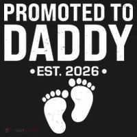 Promoted To Daddy EST 2026 New Baby Feet Bucket Hat thumb 4