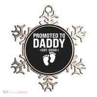 Promoted To Daddy EST 2026 New Baby Feet Ornament thumb 0