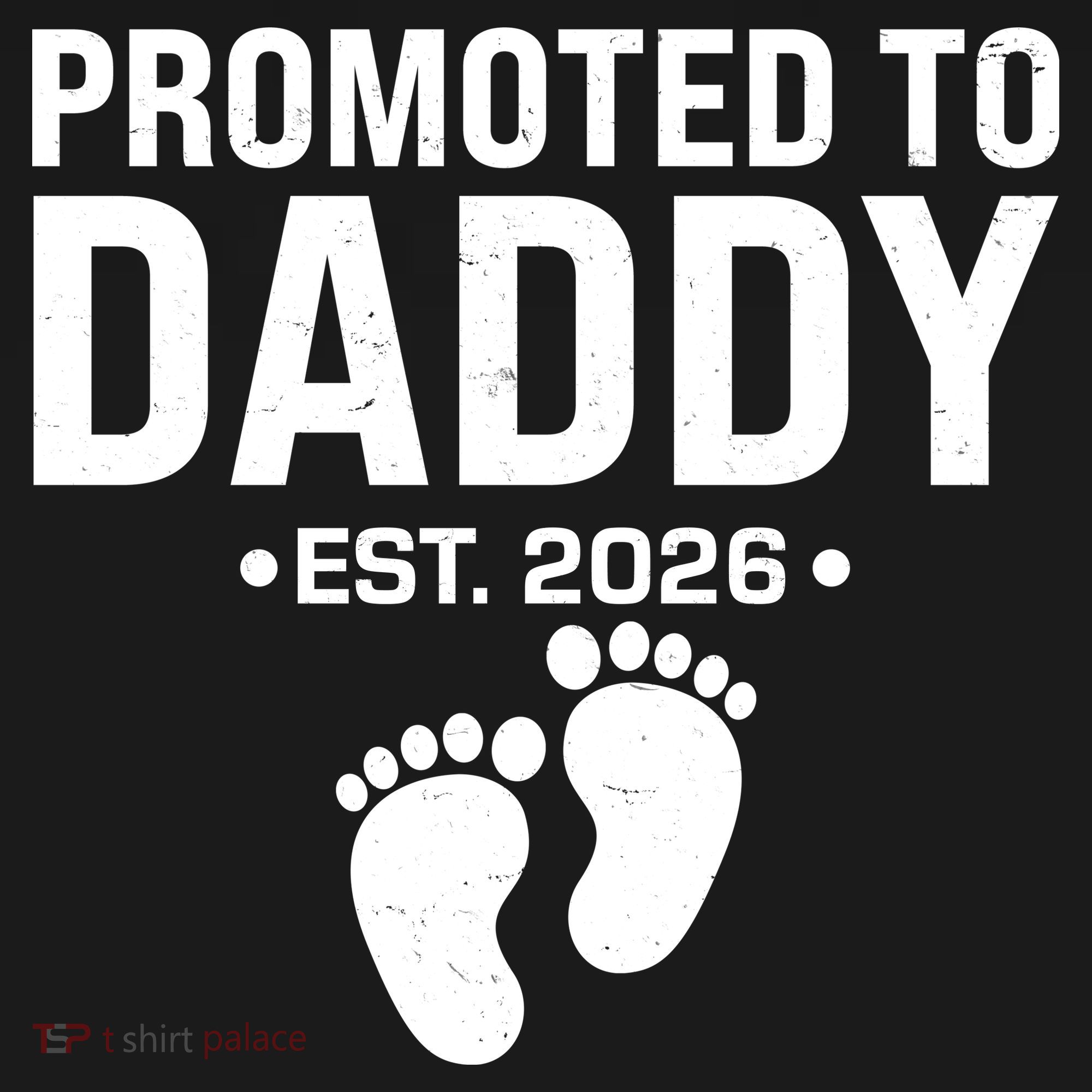 Promoted To Daddy EST 2026 New Baby Feet Ornament