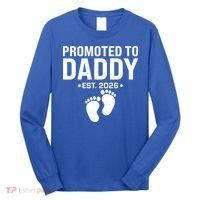 Promoted To Daddy EST 2026 New Baby Feet Long Sleeve Shirt thumb 0
