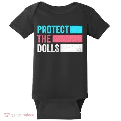Protect The Dolls  Baby Bodysuit