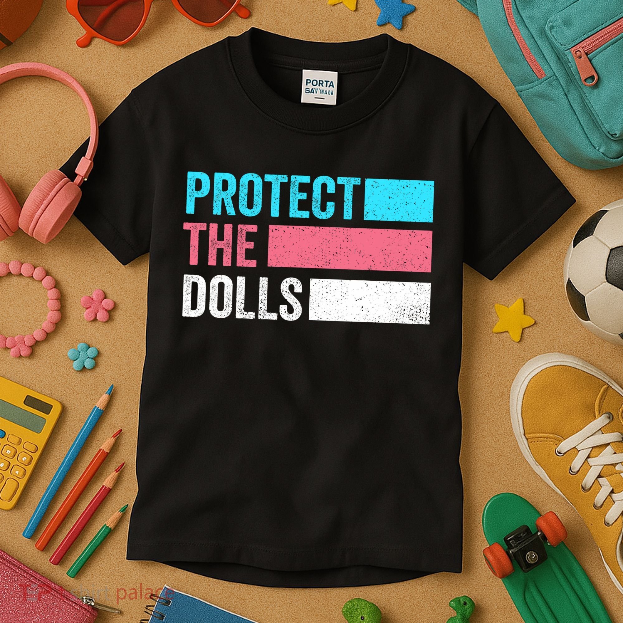 Protect The Dolls  Kids T-Shirt
