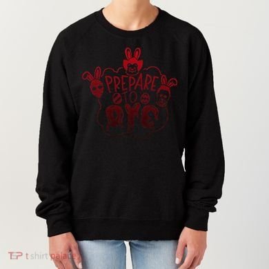 Prepare To Dye Horror Easter Day Movie Eggs Hunting Bunny Women's Sweatshirt