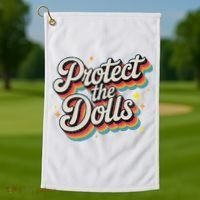 Protect The Dolls Golf Towel thumb 1