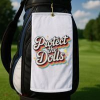 Protect The Dolls Golf Towel thumb 2