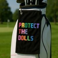 Protect The Dolls Golf Towel thumb 2