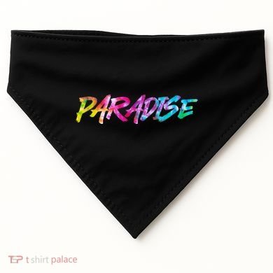 Paradise Tie Dye Colors USA-Made Doggie Bandana
