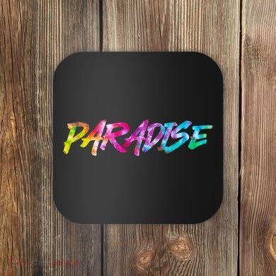 Paradise Tie Dye Colors Coaster