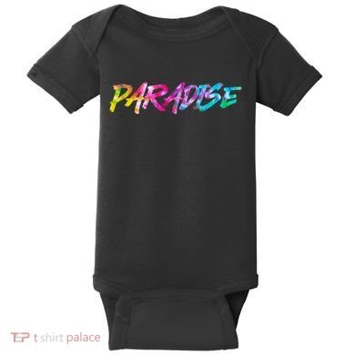 Paradise Tie Dye Colors Baby Bodysuit
