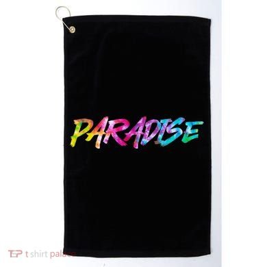 Paradise Tie Dye Colors Golf Towel