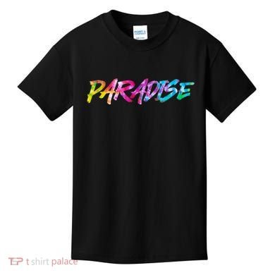 Paradise Tie Dye Colors Kids T-Shirt