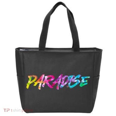 Paradise Tie Dye Colors Tote Bag