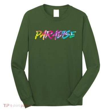 Paradise Tie Dye Colors Long Sleeve Shirt