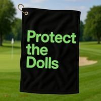 Protect The Dolls Golf Towel thumb 1