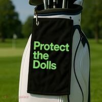 Protect The Dolls Golf Towel thumb 2