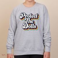 Protect The Dolls Women Solidarity Retro Distressed Women's Sweatshirt thumb 0