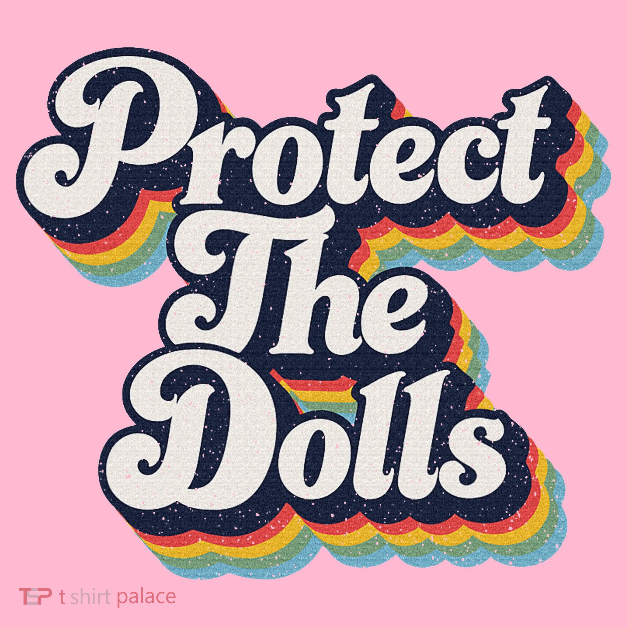 Protect The Dolls Women Solidarity Retro Distressed Coaster