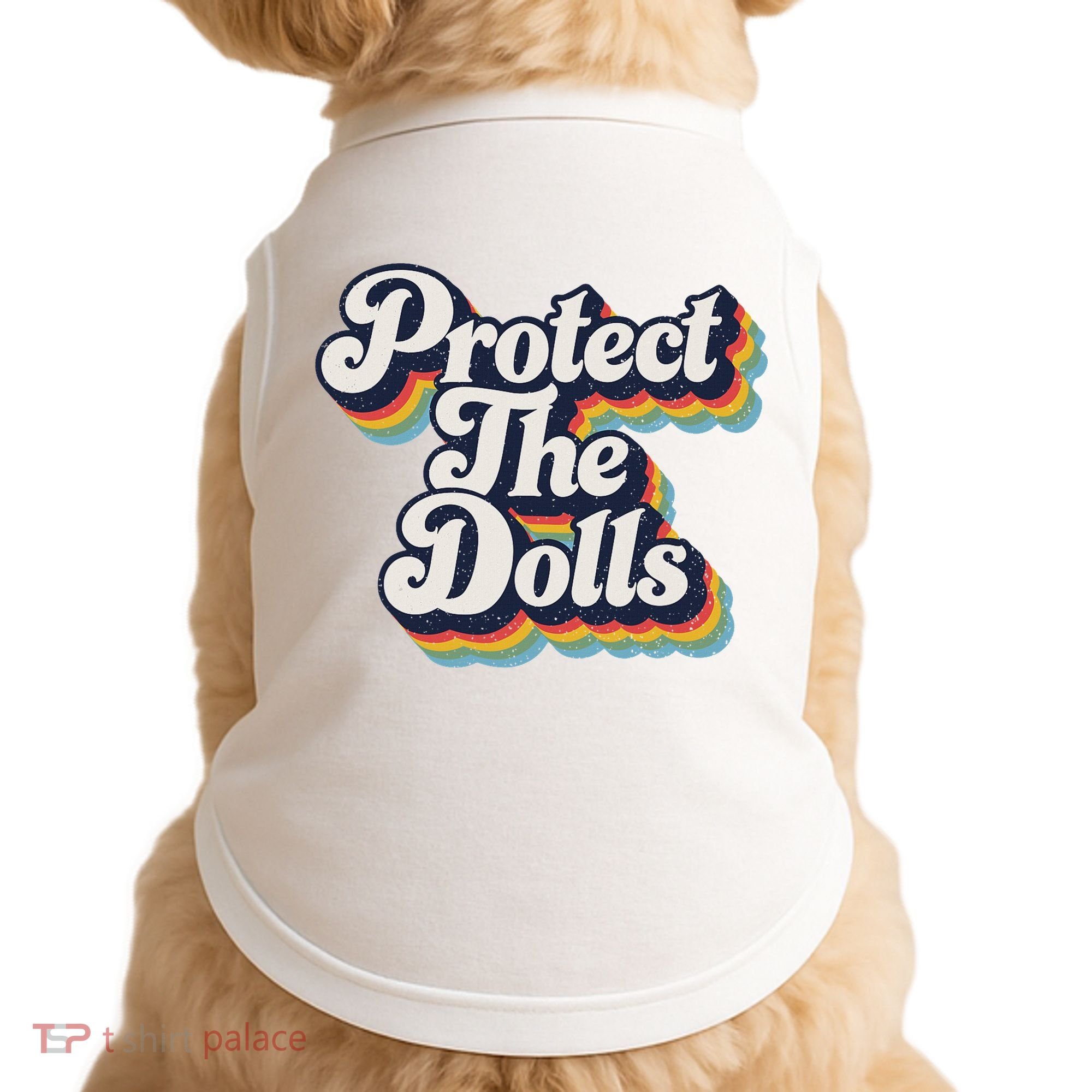 Protect The Dolls Women Solidarity Retro Distressed Doggie Tank