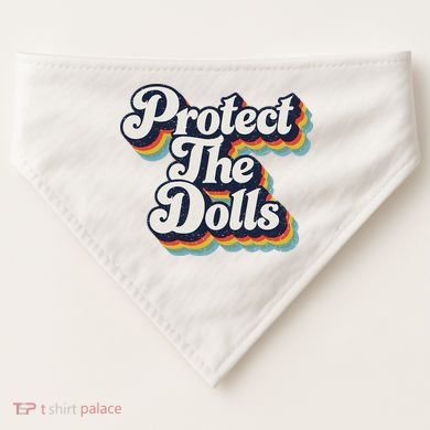 Protect The Dolls Women Solidarity Retro Distressed USA-Made Doggie Bandana