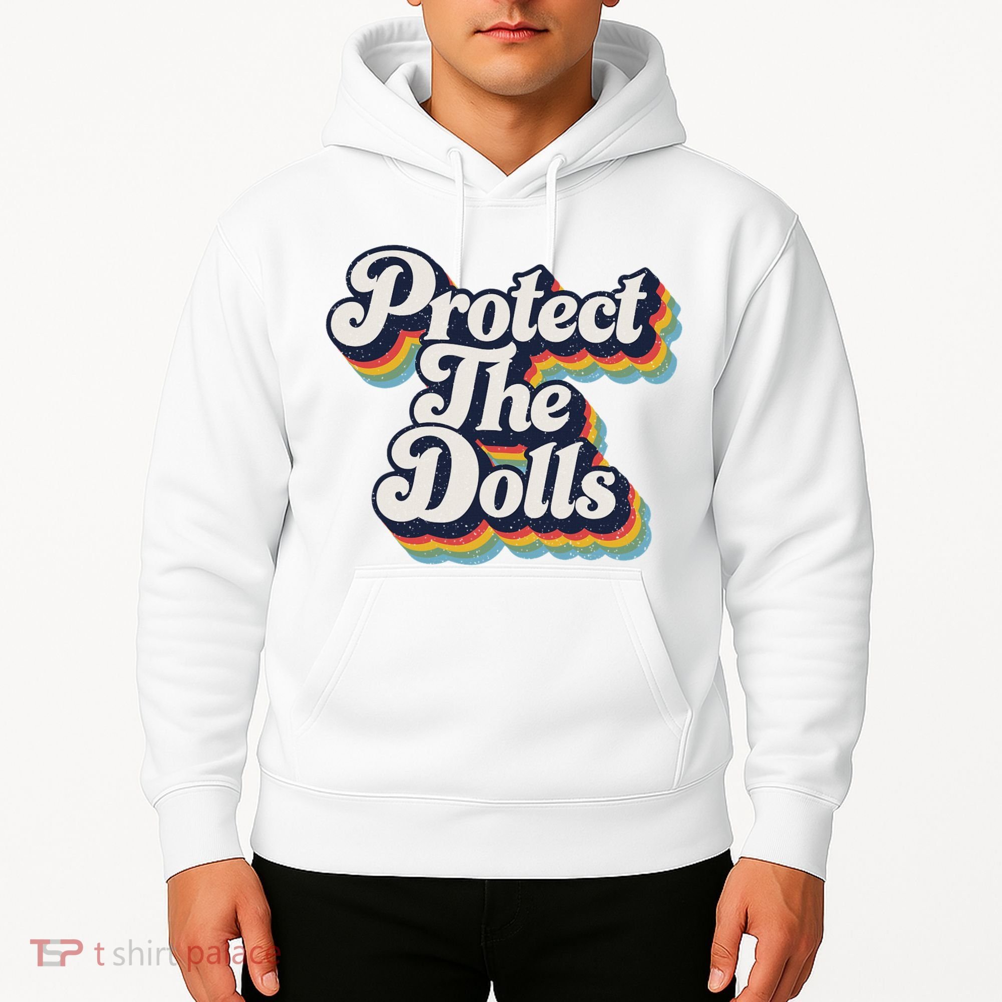 Protect The Dolls Women Solidarity Retro Distressed Hoodie