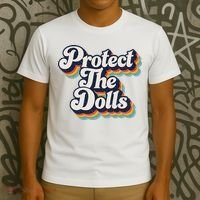 Protect The Dolls Women Solidarity Retro Distressed T-Shirt thumb 3