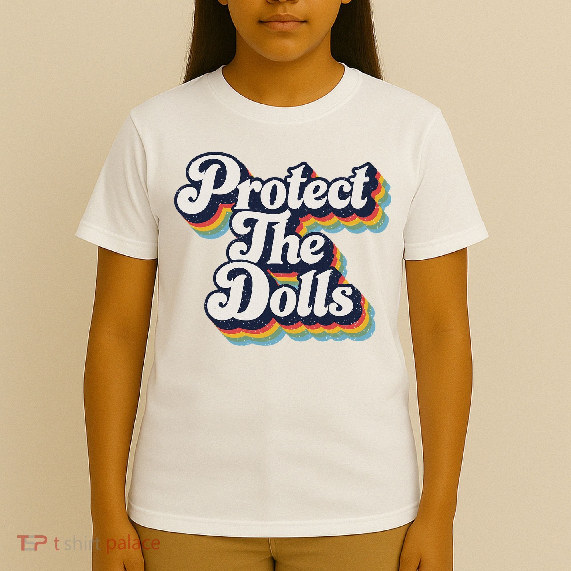 Protect The Dolls Women Solidarity Retro Distressed T-Shirt