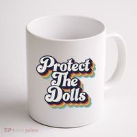 Protect The Dolls Women Solidarity Retro Distressed Coffee Mug thumb 1