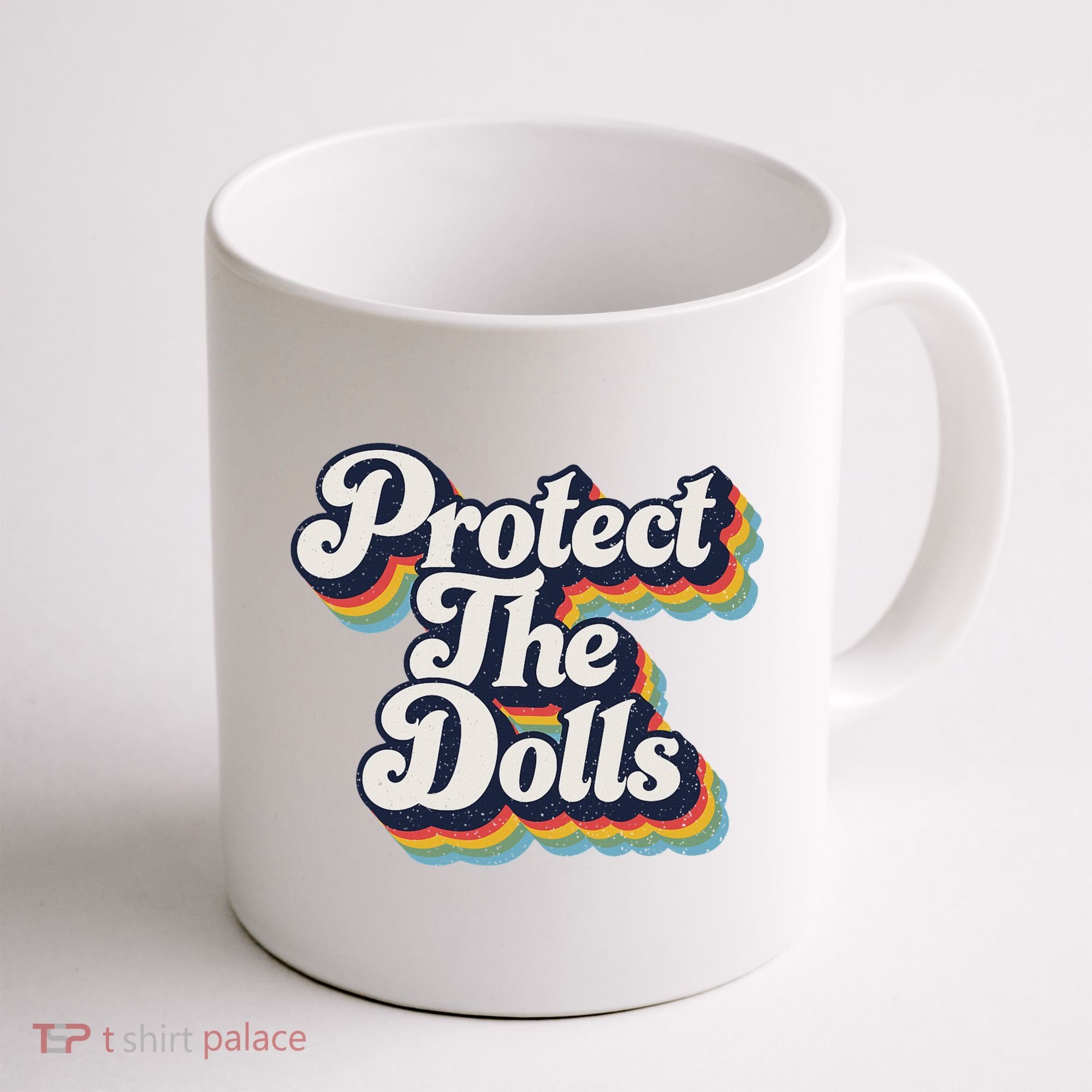 Protect The Dolls Women Solidarity Retro Distressed Coffee Mug