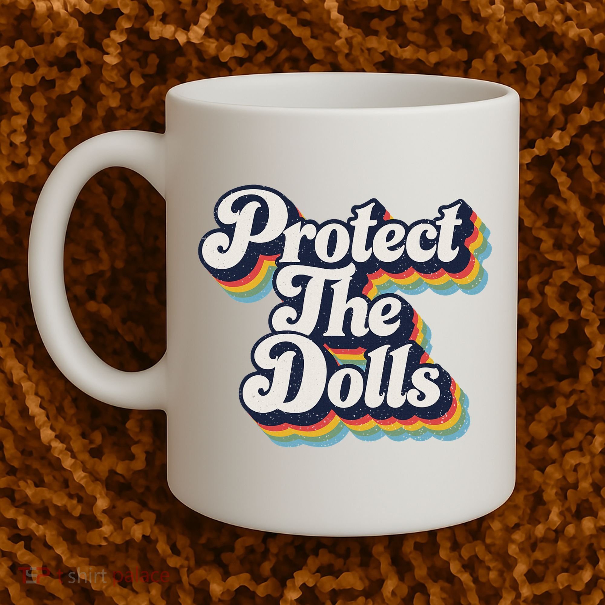 Protect The Dolls Women Solidarity Retro Distressed Coffee Mug
