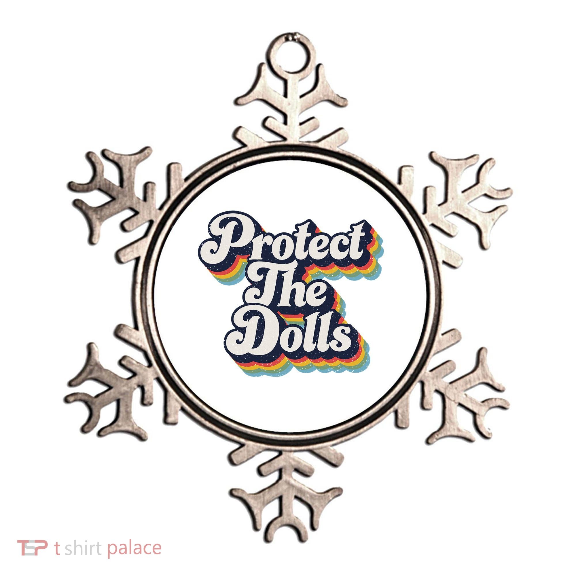 Protect The Dolls Women Solidarity Retro Distressed Ornament